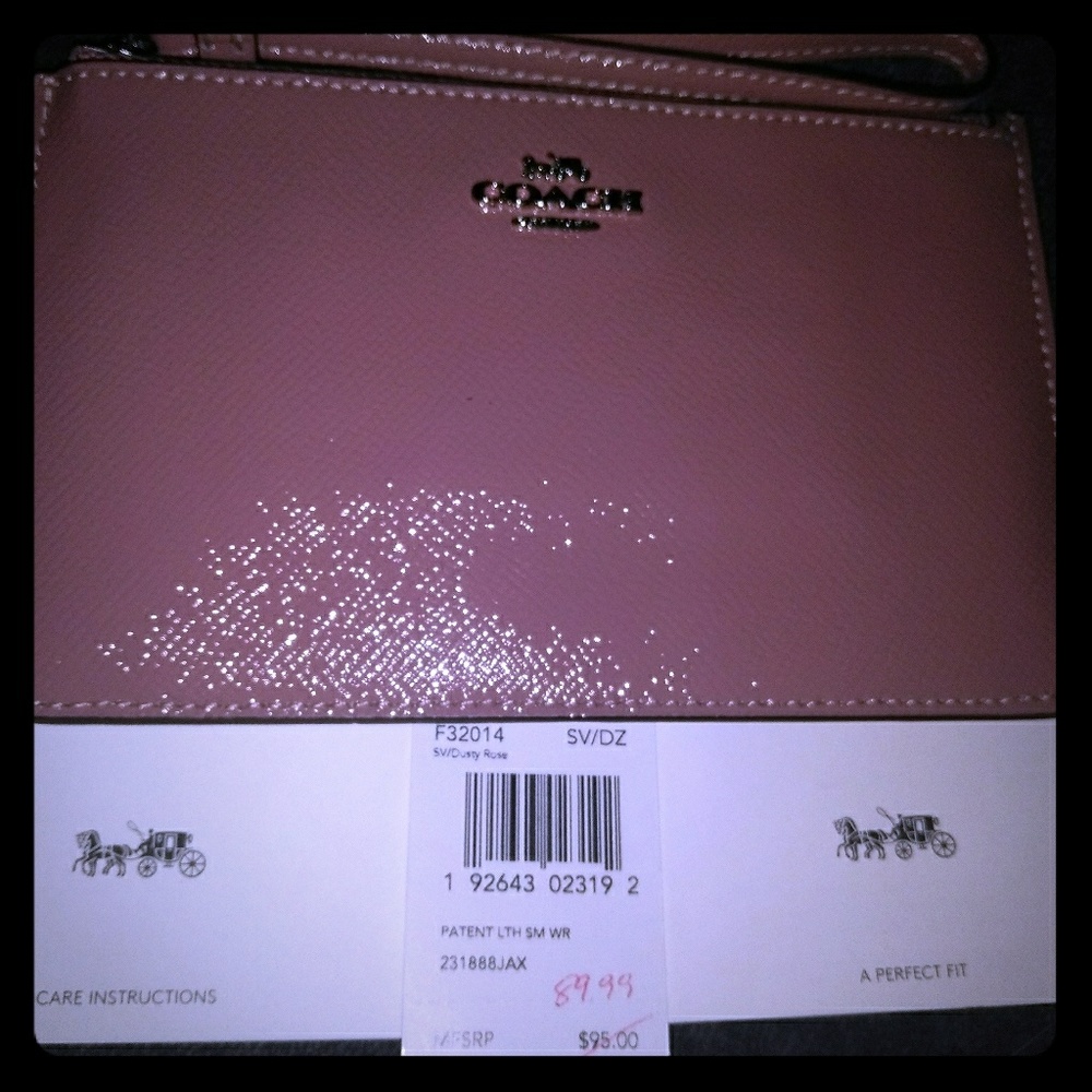 Coach cell phone wristlet